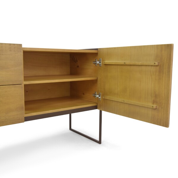 Buffet 2 Portas 2 Gavetas Lumber - Madeira Macia e Ferro