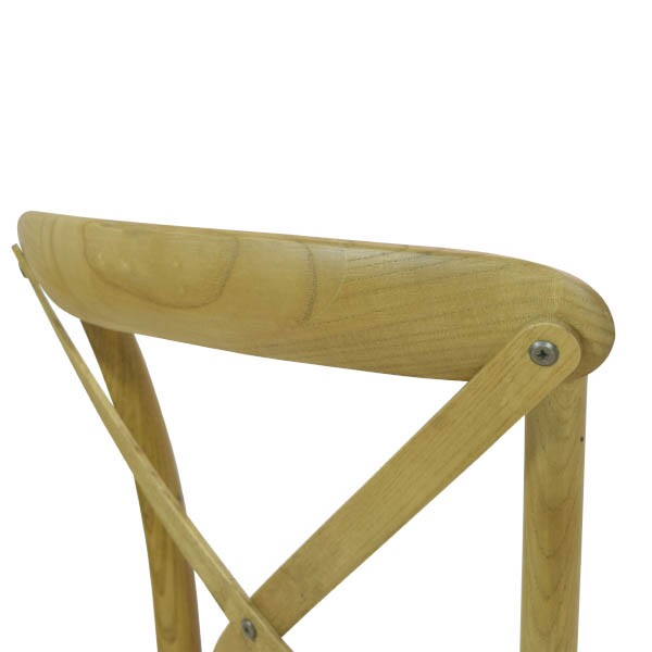 Cadeira Assento em Rattan Paris - Madeira Carvalho - Kit 2 Cadeiras