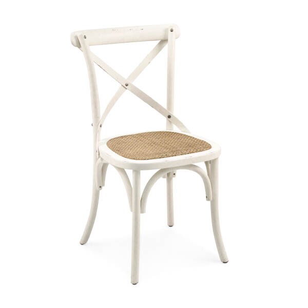 Cadeira Assento em Rattan Paris - Madeira Carvalho Provenal - Kit 2 Cadeiras