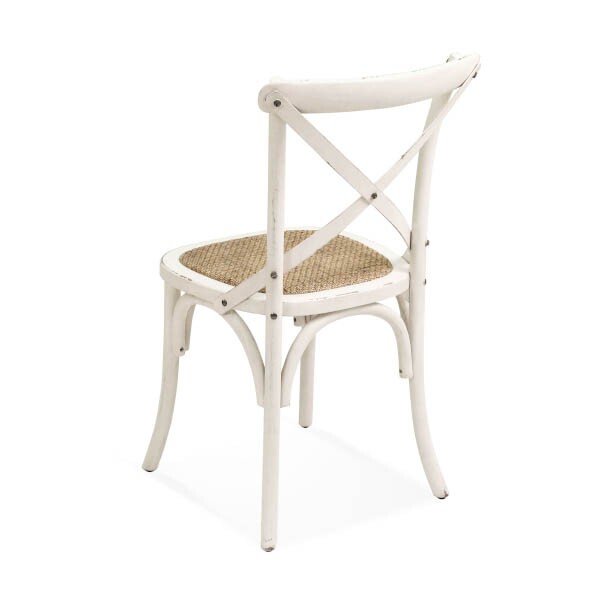 Cadeira Assento em Rattan Paris - Madeira Carvalho Provenal - Kit 2 Cadeiras