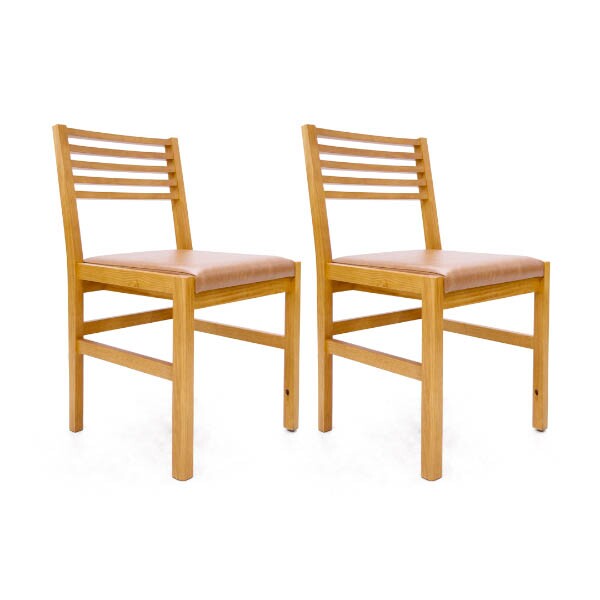 Cadeira Estofada Legno - Madeira Macia - Kit 2 Cadeiras