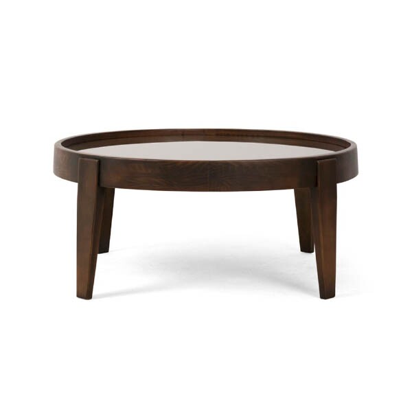 Mesa de Centro Penha - Madeira e Vidro - 94cm