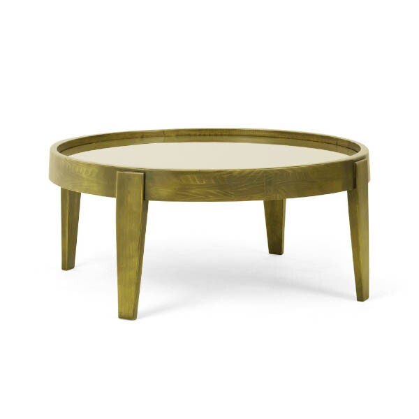 Mesa de Centro Penha - Madeira e Vidro - 94cm