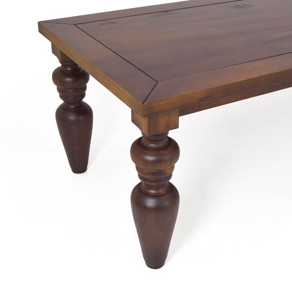 Mesa de Jantar Flower - Madeira Macia 3,20m com Ps Torneados