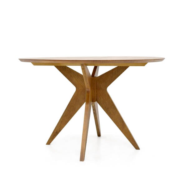 Mesa Redonda de Jantar 120cm Andra - Madeira Macia