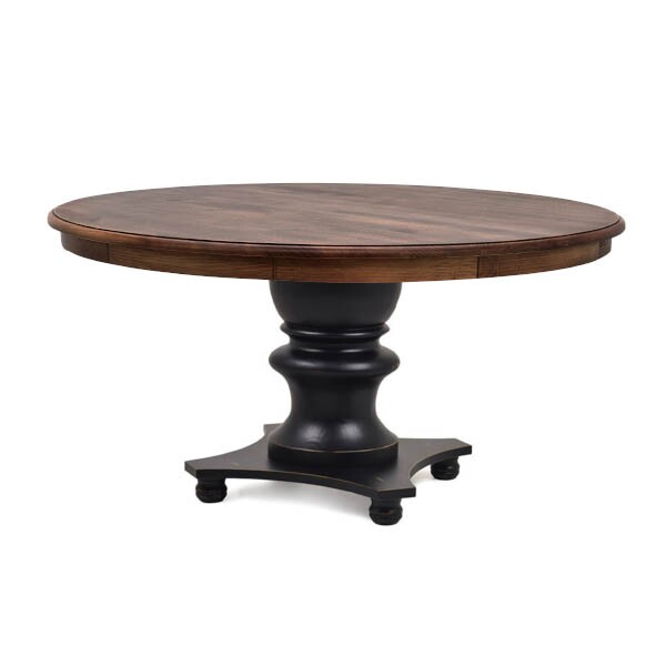 Mesa Redonda de Jantar Filomena - Base Torneado