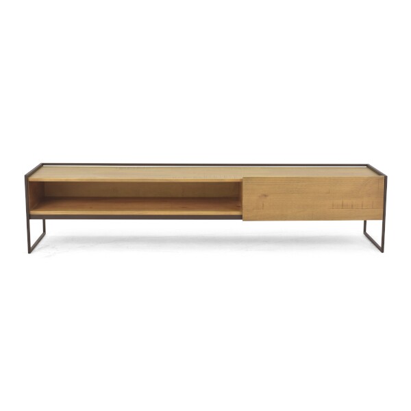 Rack 1 Gaveta Lumber - Madeira Macia e Ferro