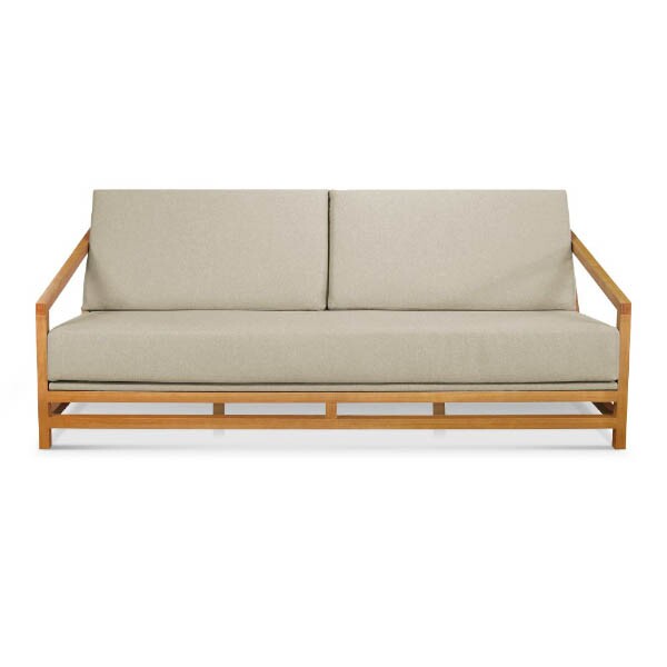 Sof 3 Lugares com Almofada Removveis Lexo - Madeira Macia