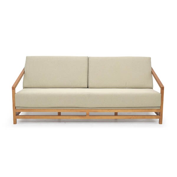 Sof 3 Lugares com Almofada Removveis Lexo - Madeira Macia
