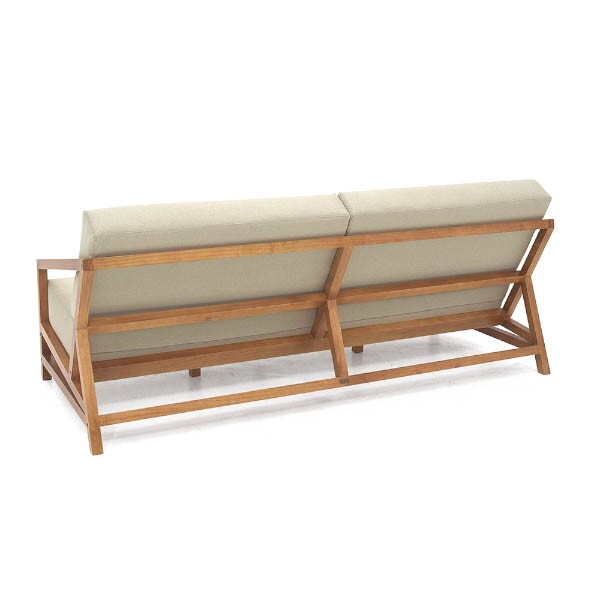 Sof 3 Lugares com Almofada Removveis Lexo - Madeira Macia