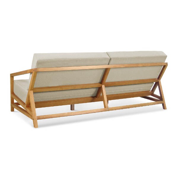 Sof 3 Lugares com Almofada Removveis Lexo - Madeira Macia