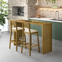 Bancada 160cm Gourmet - Madeira Macia