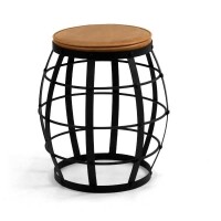 Banqueta Baixa Estofada Seat Garden - Estrutura de Ferro
