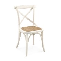 Cadeira Assento em Rattan Paris - Madeira Carvalho Provenal - Kit 2 Cadeiras