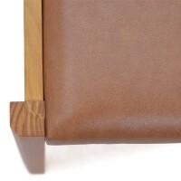 Cadeira Estofada Legno - Madeira Macia - Kit 2 Cadeiras - Castanho Oregon