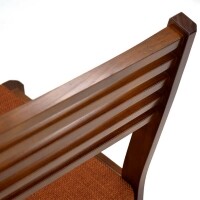Cadeira Estofada Legno - Madeira Macia - Kit 2 Cadeiras - Castanho canela