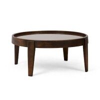 Mesa de Centro Penha - Madeira e Vidro - 94cm
