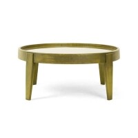 Mesa de Centro Penha - Madeira e Vidro - 94cm