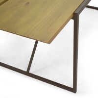 Mesa de Jantar 200cm Lumber - Madeira Macia com Ps Ferro