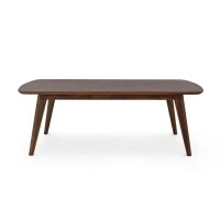 Mesa de Jantar Alpina - Madeira Macia Tampo Arredondado