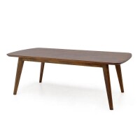 Mesa de Jantar Alpina - Madeira Macia Tampo Arredondado