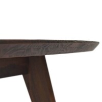 Mesa de Jantar Alpina - Madeira Macia Tampo Arredondado