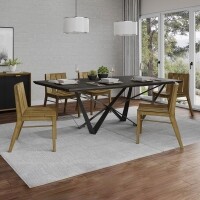 Mesa de Jantar Angra - Madeira Macia com Ps Ferro