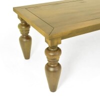 Mesa de Jantar Flower - Madeira Macia 3,20m com Ps Torneados