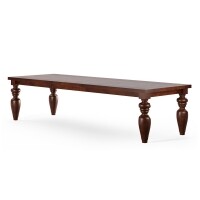 Mesa de Jantar Flower - Madeira Macia 3,20m com Ps Torneados