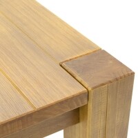 Mesa de Jantar Legno - Madeira Macia - Mesa de Jantar Legno Cor Castanho Oregon