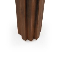 Mesa de Jantar Legno - Madeira Macia - Mesa de Jantar Legno Cor Castanho Canela