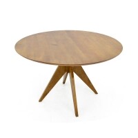 Mesa Redonda de Jantar 120cm Andra - Madeira Macia