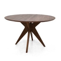 Mesa Redonda de Jantar 120cm Andra - Madeira Macia