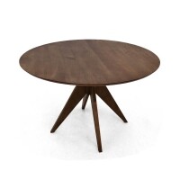 Mesa Redonda de Jantar 120cm Andra - Madeira Macia