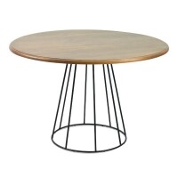 Mesa Redonda de Jantar 120cm Armao - Base de Ferro