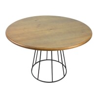 Mesa Redonda de Jantar 120cm Armao - Base de Ferro