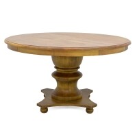 Mesa Redonda de Jantar Filomena - Base Torneado