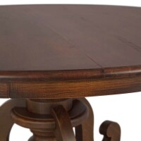 Mesa Redonda de Jantar Phil - Base Torneado Ps Curvados