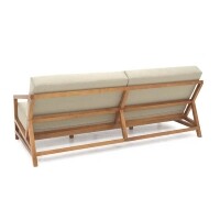 Sof 3 Lugares com Almofada Removveis Lexo - Madeira Macia