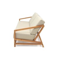 Sof 3 Lugares com Almofada Removveis Lexo - Madeira Macia