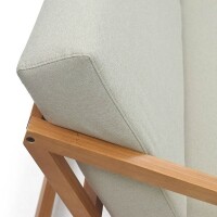 Sof 3 Lugares com Almofada Removveis Lexo - Madeira Macia