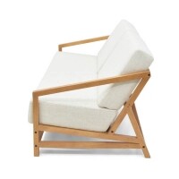 Sof 3 Lugares com Almofada Removveis Lexo - Madeira Macia