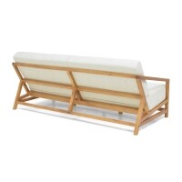 Sof 3 Lugares com Almofada Removveis Lexo - Madeira Macia