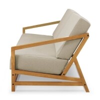 Sof 3 Lugares com Almofada Removveis Lexo - Madeira Macia