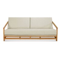 Sof 3 Lugares com Almofada Removveis Lexo - Madeira Macia