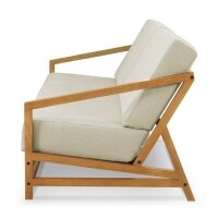 Sof 3 Lugares com Almofada Removveis Lexo - Madeira Macia