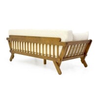 Sof 3 Lugares com Almofada Removveis Voss - Madeira Macia