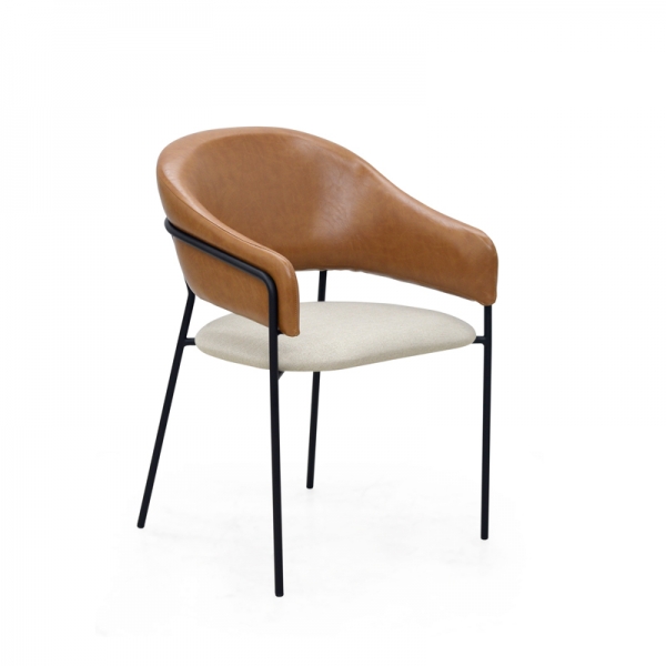 Cadeira Estofada Bristol - Estrutura em Aço Cadeira Estofada Bristol - Estrutura em Aço