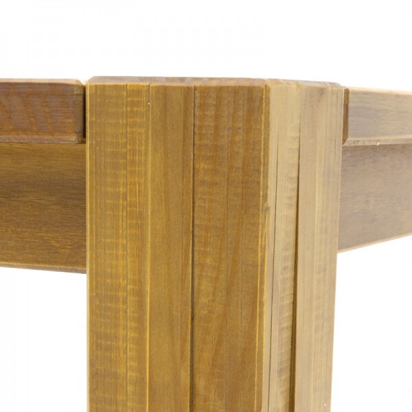 Mesa de Jantar Legno - Madeira Macia - Mesa de Jantar Legno Cor Castanho Oregon