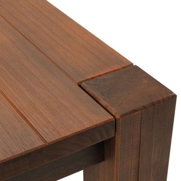 Mesa de Jantar Legno - Madeira Macia - Mesa de Jantar Legno Cor Castanho Canela